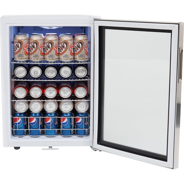 Whynter Beverage Refrigerator With Lock - Stainless Steel 90 Can Capacity - BR-091WS