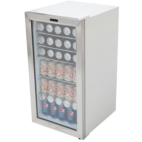 Whynter Beverage Refrigerator With Lock - Stainless Steel 120 Can Capacity - BR-128WS