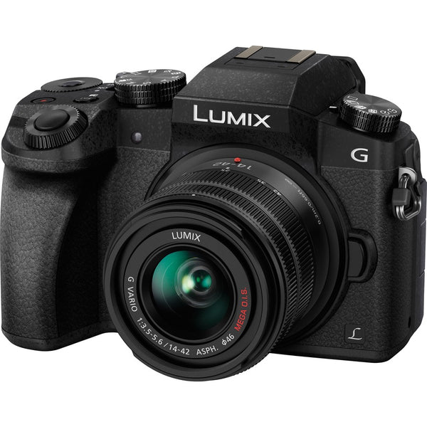 Panasonic Lumix DMC-G7 16 Megapixel Mirrorless Camera with Lens - 0.55 - 1.65 - Black - DMC-G7KK