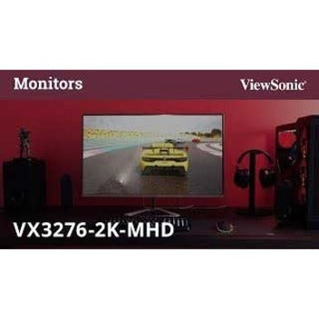 ViewSonic VX3276-2K-MHD 32 Inch Widescreen IPS 1440p Monitor with Ultra-Thin Bezels, HDMI DisplayPort and Mini DisplayPort - VX3276-2K-MHD