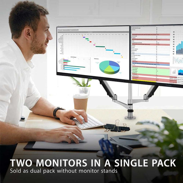 ViewSonic VA2456-MHD_H2 Dual Pack Head-Only 1080p IPS Monitors with 100Hz, Ultra-Thin Bezels, HDMI, DisplayPort and VGA for Home and Office - VA2456-MHD_H2