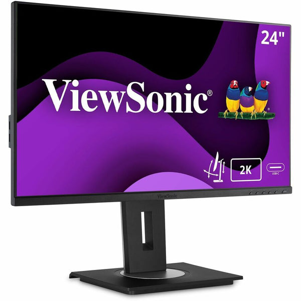 ViewSonic VG2455-2K 24 Inch IPS 1440p Monitor with USB C, HDMI, DisplayPort and 40 Degree Tilt Ergonomics for Home and Office - VG2455-2K