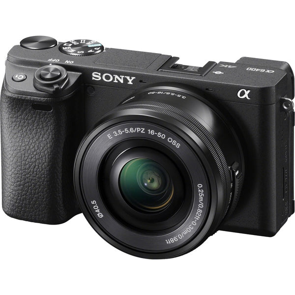 Sony Alpha &alpha;6400 24.2 Megapixel Mirrorless Camera with Lens - 0.63 - 1.97 - Black - ILCE6400L/B