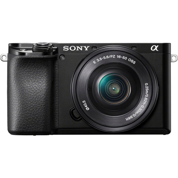 Sony Pro Alpha &alpha;6100 24.2 Megapixel Mirrorless Camera with Lens - 0.63 - 1.97 - Black - ILCE6100L/B