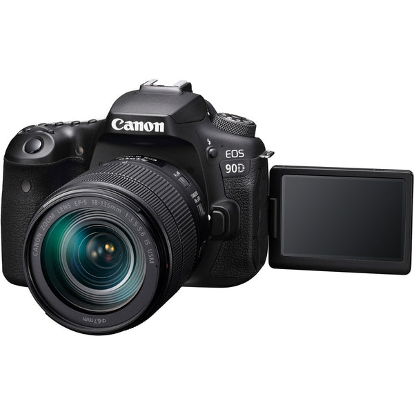 Canon EOS 90D 33 Megapixel Digital SLR Camera with Lens - 0.71 - 5.31 - Black - 3616C016