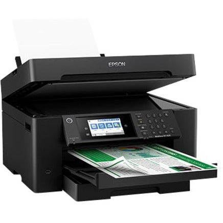 Epson WorkForce Pro WF-7820 Inkjet Multifunction Printer-Color-Copier/Fax/Scanner-4800x2400 dpi Print-Automatic Duplex Print-50000 Pages-250 sheets Input-1200 dpi Optical Scan-Color Fax-Wireless LAN-Epson Connect-Android Printing-Mopria - C11CH78201