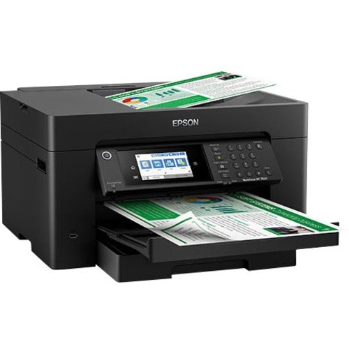 Epson WorkForce Pro WF-7820 Inkjet Multifunction Printer-Color-Copier/Fax/Scanner-4800x2400 dpi Print-Automatic Duplex Print-50000 Pages-250 sheets Input-1200 dpi Optical Scan-Color Fax-Wireless LAN-Epson Connect-Android Printing-Mopria - C11CH78201