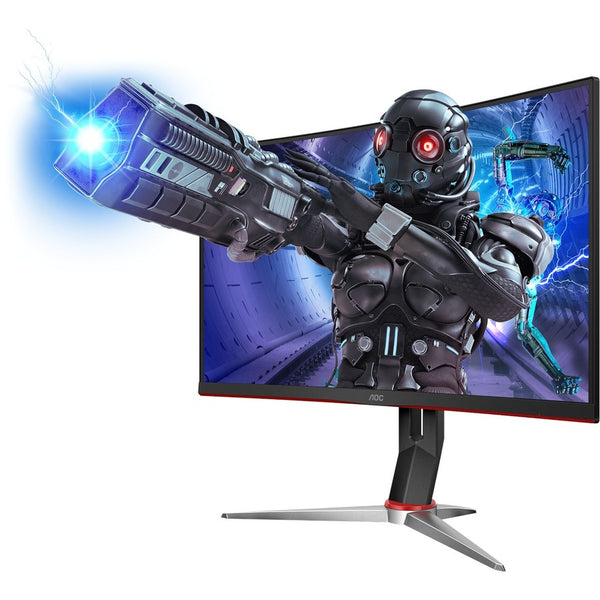 AOC C27G2 27 Class Full HD Curved Screen Gaming LCD Monitor - 16:9 - Black, Red - C27G2