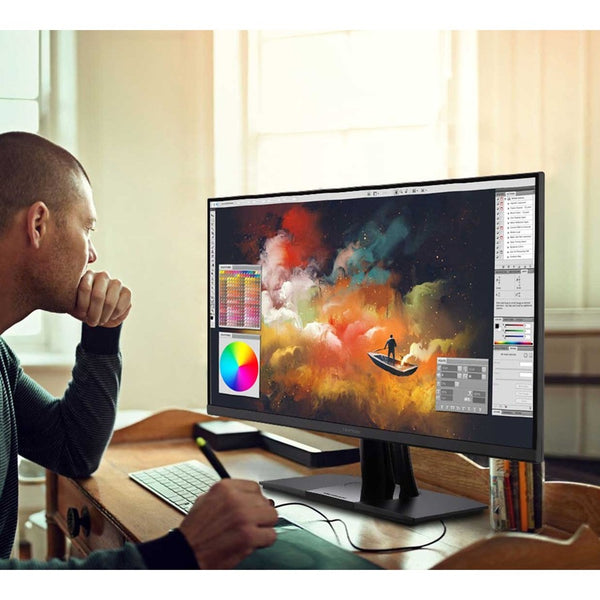 ViewSonic VP3256-4K 32 Inch 4K UHD IPS Ergonomic Monitor with Ultra-Thin Bezels, Color Accuracy, Pantone Validated, 60W USB C - VP3256-4K