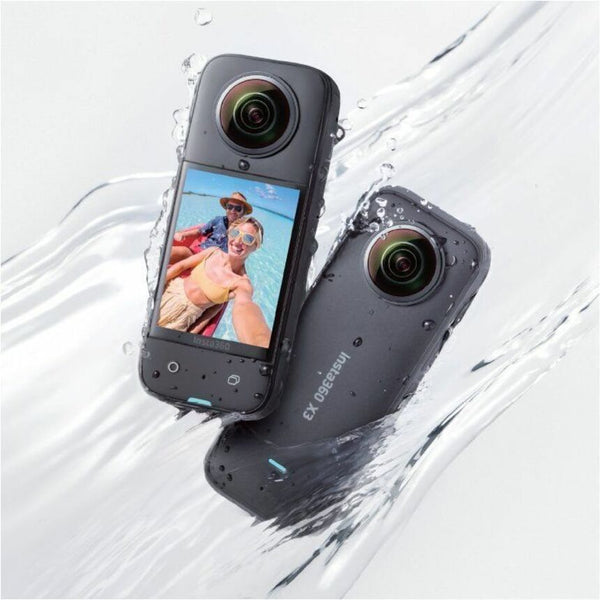 Insta360 X3 Digital Camcorder - 2.3 Touchscreen - 1/2 - High Dynamic Range (HDR) - 5.7K, 4K - CINSAAQ/B