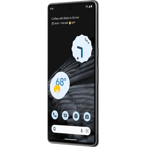 Google Pixel 7 Pro 128 GB Smartphone - 6.7 LTPO OLED QHD+ 1440 x 3120 - Octa-core (Cortex X1Dual-core (2 Core) 2.85 GHz + Cortex A78 Dual-core (2 Core) 2.35 GHz + Cortex A55 Quad-core (4 Core) 1.80 GHz - 12 GB RAM - Android 13 - 5G - Obsidian - GA03453-US