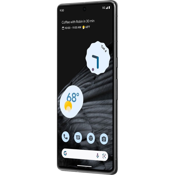 Google Pixel 7 Pro 256 GB Smartphone - 6.7 LTPO OLED QHD+ 1440 x 3120 - Octa-core (Cortex X1Dual-core (2 Core) 2.85 GHz + Cortex A78 Dual-core (2 Core) 2.35 GHz + Cortex A55 Quad-core (4 Core) 1.80 GHz - 12 GB RAM - Android 13 - 5G - Obsidian - GA03456-US