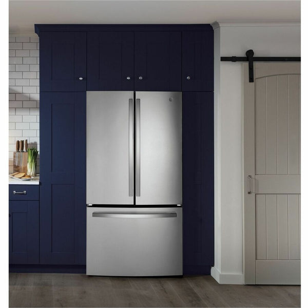 GE ENERGY STAR 27.0 Cu. Ft. Fingerprint Resistant French-Door Refrigerator - GNE27JYMFS