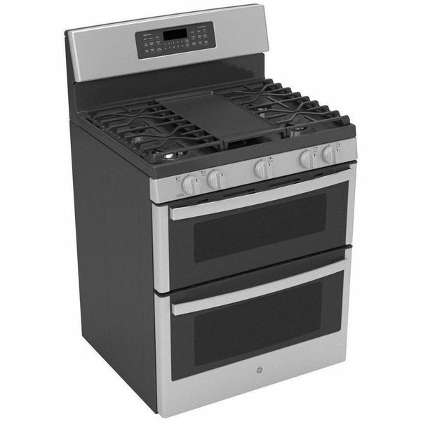 GE 30" Free-Standing Gas Double Oven Convection Range - JGBS86SPSS