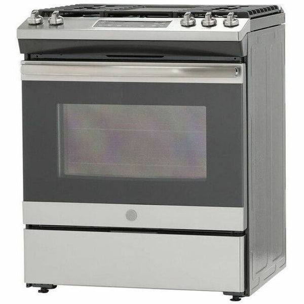 GE 30" Slide-In Front Control Gas Range - JGSS66SELSS