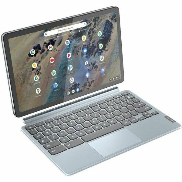 Lenovo IdeaPad Duet 3 Chrome 11Q727 82T6000EUS 10.9 Touchscreen Detachable 2 in 1 Chromebook - 2K - Qualcomm Kryo 468 - 4 GB - 128 GB Flash Memory - English Keyboard - Misty Blue - 82T6000EUS