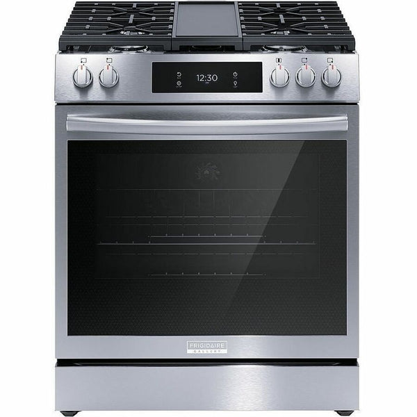 Frigidaire 30 Front Control Gas Range with Total Convection - GCFG3060BF