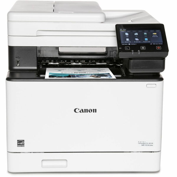 Canon imageCLASS MF753Cdw Wireless Laser Multifunction Printer - Color - White - 5455C010