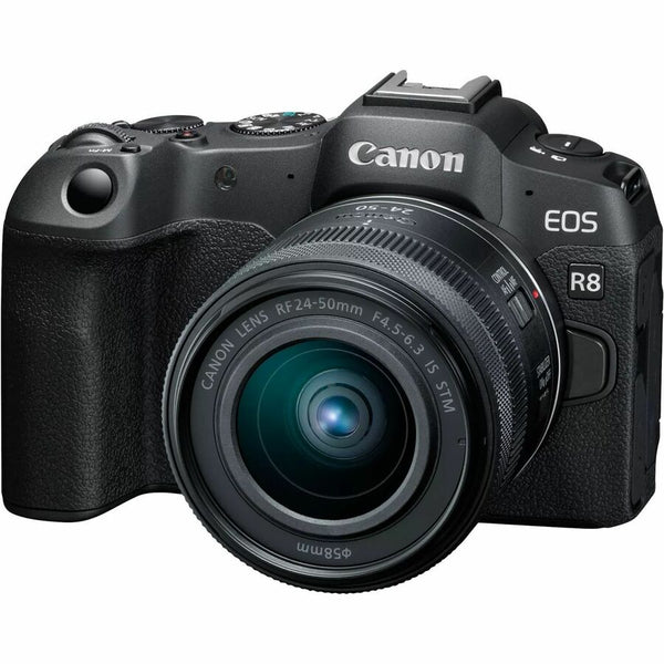 Canon EOS R8 24.2 Megapixel Full Frame Sensor Mirrorless Camera with Lens - 0.94 - 1.97 - 5803C012