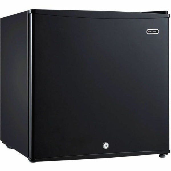 Whynter CUF-110B 1.1 cu. ft. Energy Star Black Stainless Steel Upright Freezer with Lock - CUF-110B