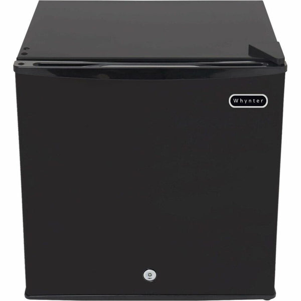 Whynter CUF-110B 1.1 cu. ft. Energy Star Black Stainless Steel Upright Freezer with Lock - CUF-110B