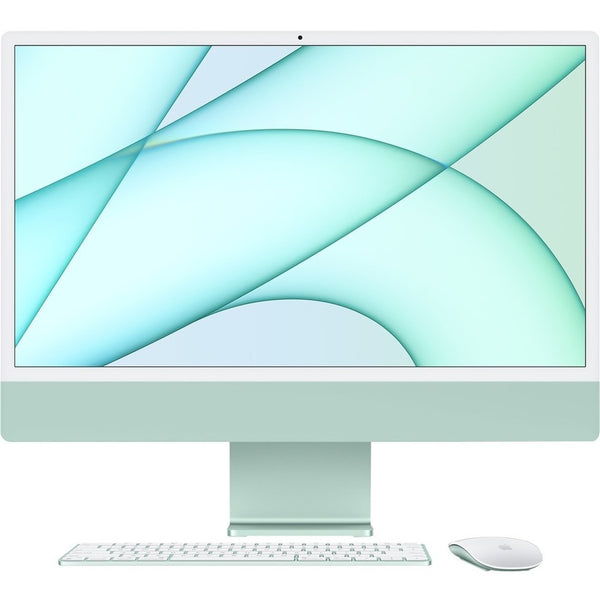 Apple iMac MQRP3LL/A All-in-One Computer - Apple M3 Octa-core (8 Core) - 8 GB RAM - 512 GB SSD - 24" 4.5K 4480 x 2520 - Desktop - Green - MQRP3LL/A