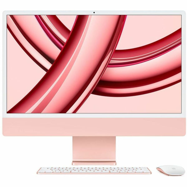 Apple iMac MQRU3LL/A All-in-One Computer - Apple M3 Octa-core (8 Core) - 8 GB RAM - 512 GB SSD - 24" 4.5K 4480 x 2520 - Desktop - Pink - MQRU3LL/A