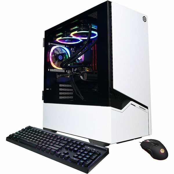 CyberPowerPC Gamer Supreme SLC11000CPG Gaming Desktop Computer - AMD Ryzen 7 7800X3D - 32 GB - 1 TB SSD - Mid-tower - White - SLC11000CPG