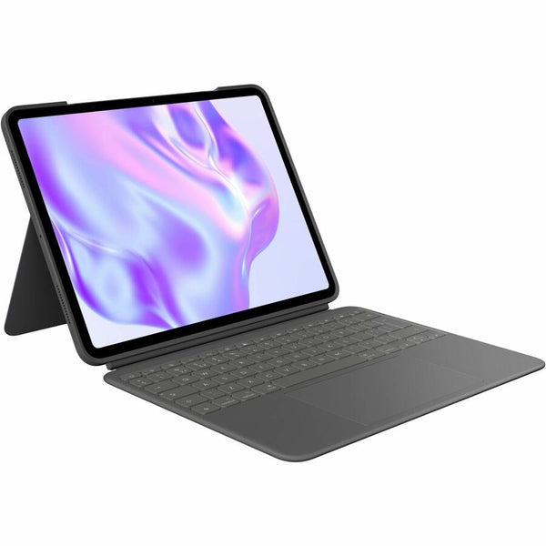Logitech Combo Touch iPad Pro 13-inch (M4)(2024) Keyboard Case - Detachable backlit keyboard with kickstand, comfortable typing, multi-use mode - Graphite - 920-012658