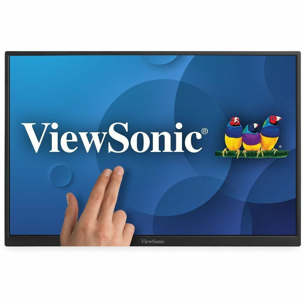 ViewSonic TD1656-2K 16 Inch WQXGA 1600p IPS Touchscreen Portable Monitor with 2 Way Powered 65W USB C, and Built-in Stand with Smart Cover - TD1656-2K