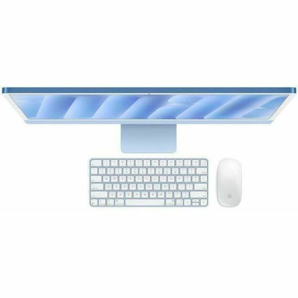 Apple iMac MWV13LL/A All-in-One Computer - Apple M4 - 16 GB - 256 GB SSD - 24 4.5K - Desktop - Blue - MWV13LL/A