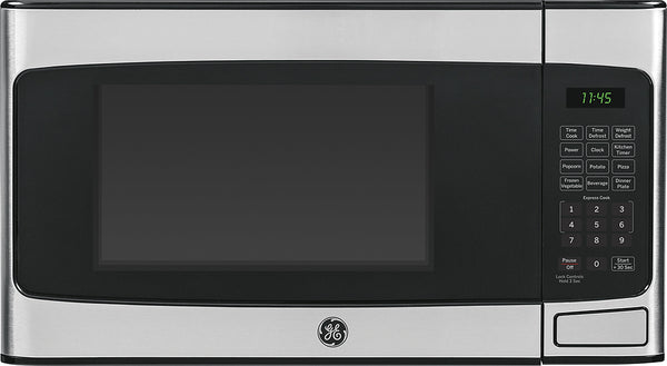 GE - 1.1 Cu. Ft. Mid-Size Microwave - Stainless Steel -