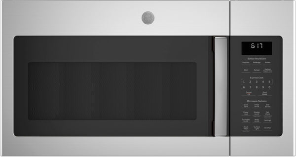 GE - 1.7 Cu. Ft. Over-the-Range Microwave - Stainless Steel -