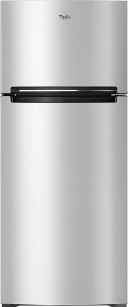 Whirlpool - 17.7 Cu. Ft. Top-Freezer Refrigerator - Monochromatic Stainless Steel -