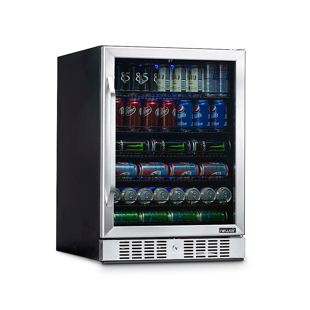 NewAir - 177-Can Built-In Beverage Cooler with Precision Temperature Controls -