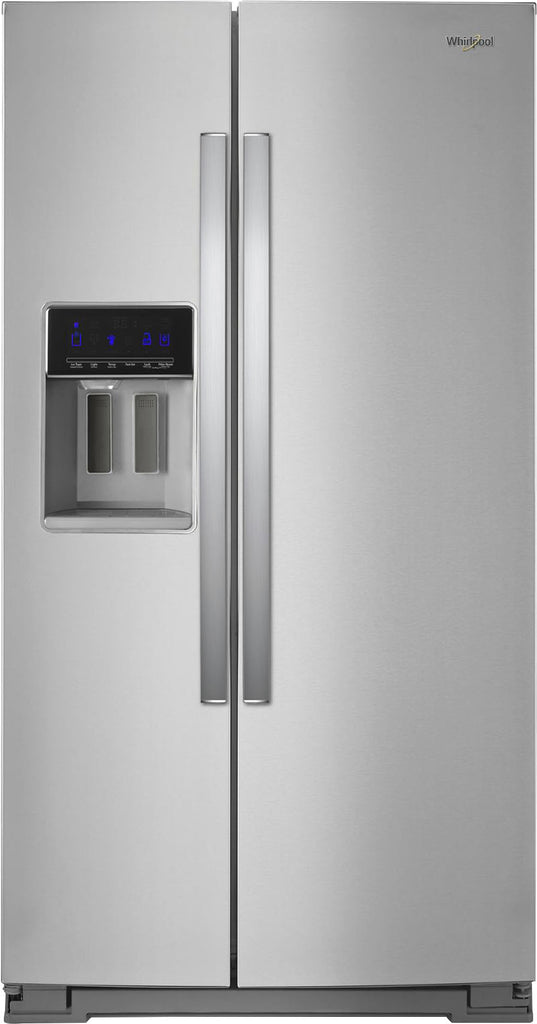 Whirlpool - 28.4 Cu. Ft. Side-by-Side Refrigerator with In-Door-Ice Storage - Stainless Steel -