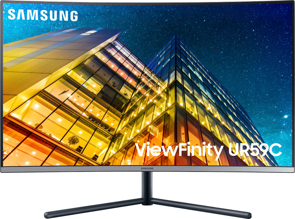 Samsung - 32” ViewFinity UR590 UHD Monitor - Dark Blue Gray -