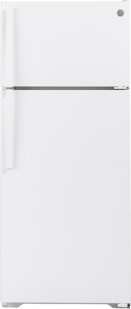 GE - 17.5 Cu. Ft. Top-Freezer Refrigerator - White -