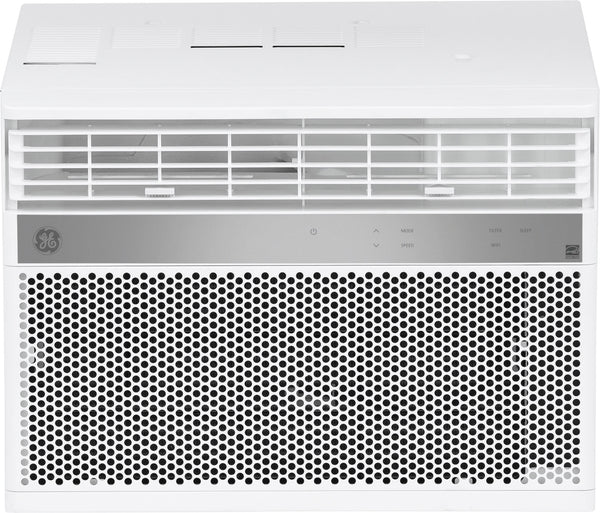 GE - 350 Sq. Ft. 8,000 BTU Smart Window Air Conditioner with WiFi and Remote - White -