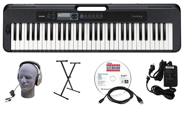 Casio - CT-S300 EPA 61-Key Premium Keyboard Package - Black -