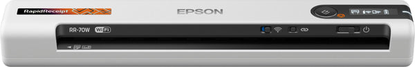 Epson - RapidReceipt RR-70W Wireless Mobile Receipt and Color Document Scanner - White -