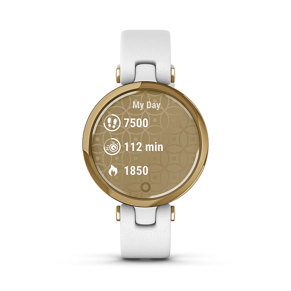 Garmin - Lily Classic Smartwatch 34mm Fiber-Reinforced Polymer - Light Gold -