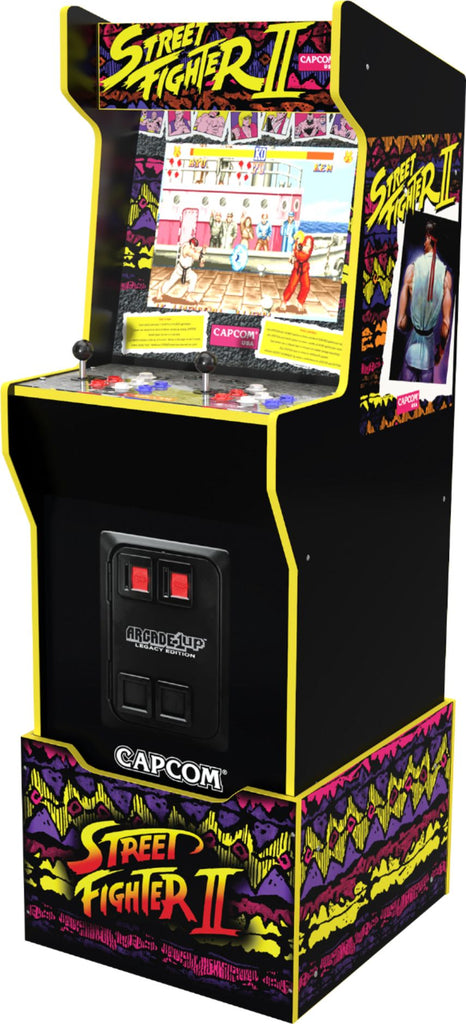 Arcade1Up - Street Fighter Legacy Edition Arcade with Riser & Lit Marquee -