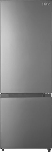 Insigniaâ¢ - 11.5 Cu. Ft. Bottom Mount Refrigerator with ENERGY STAR Certification - Stainless Steel -