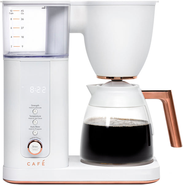 Café - Smart Drip 10-Cup Coffee Maker with WiFi - Matte White -