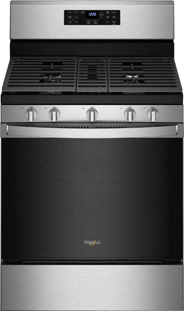 Whirlpool - 5.0 Cu. Ft. Gas Range with Air Fry for Frozen Foods - Stainless Steel -
