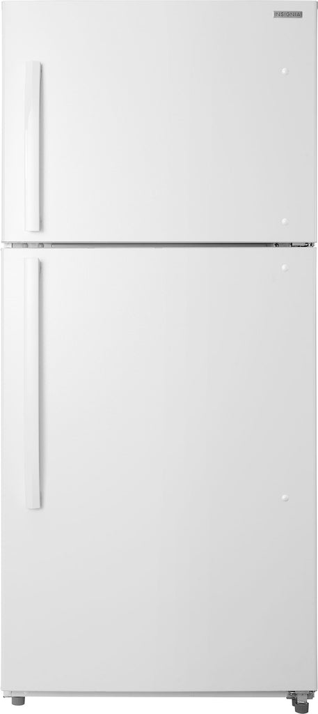 Insigniaâ¢ - 18 Cu. Ft. Top-Freezer Refrigerator with Handles - White -