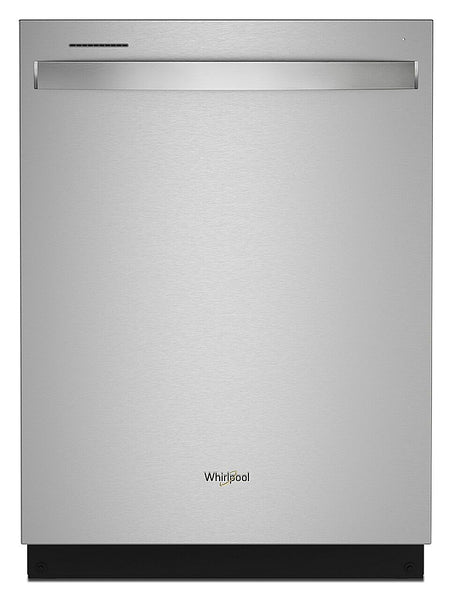 Whirlpool - 24" Top Control Built-In Dishwasher with Stainless Steel Tub, Large Capacity & 3rd Rack, 47 dBA - Stainless Steel -