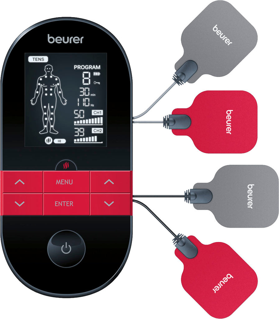 Beurer - Digital TENS +EMS Device w/ Heat - Black -
