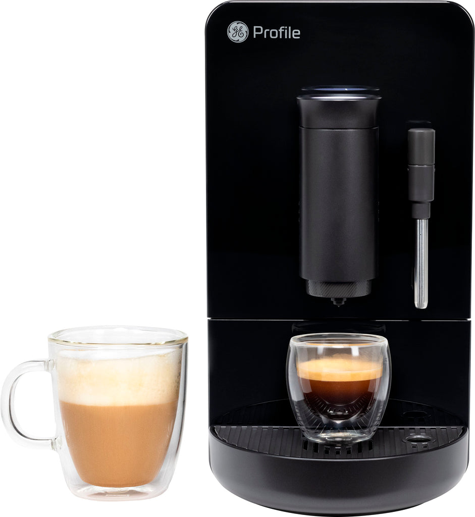 GE Profile - Automatic Espresso Machine with 20 bars of pressure, Milk Frother, and Built-In Wi-Fi - Black -